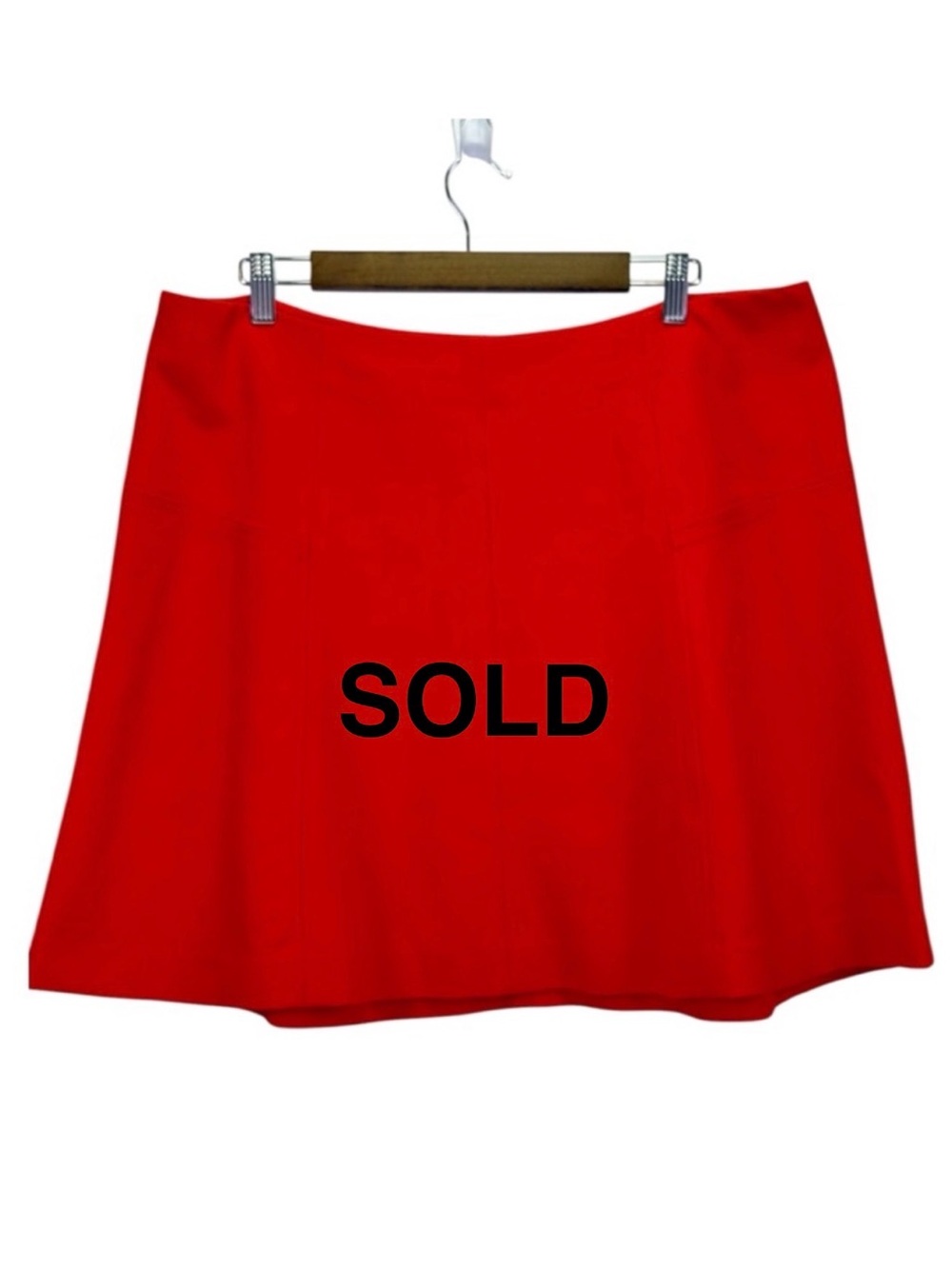 Ann Taylor Loft Women’s Vibrant Red A-Line Flare Mini Skirt Size 16